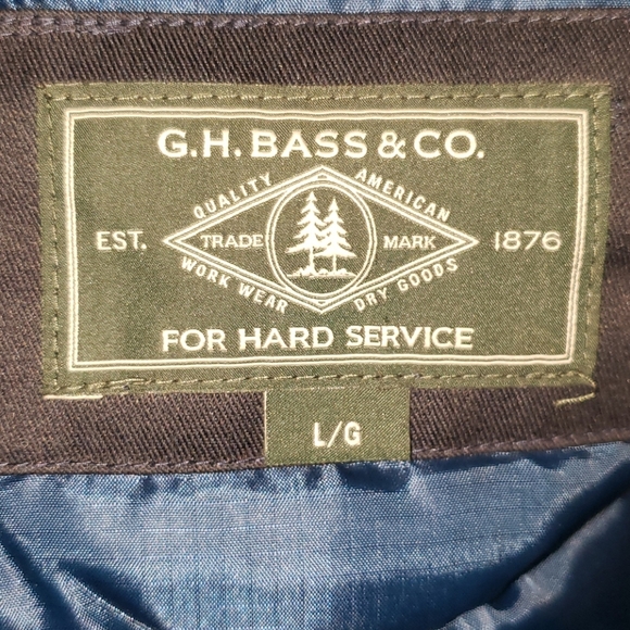 NWT G. H. Bass & Co. Men's Navy Coat Size Large - Picture 8 of 12